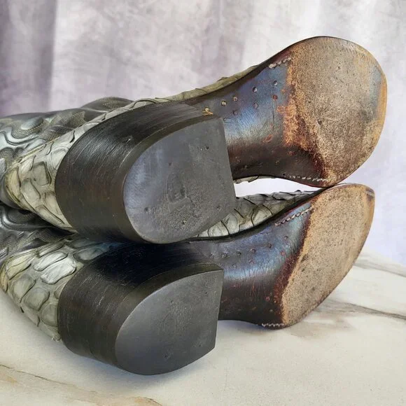 Justin Pre Ban Ant Eater Western Cowboy Boots Men's Size 8.5 D - Picture 16 of 16